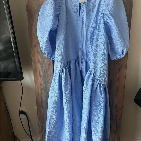 Cecilie Bahnsen Light Blue Alexandra Dress - Picture 4 of 6